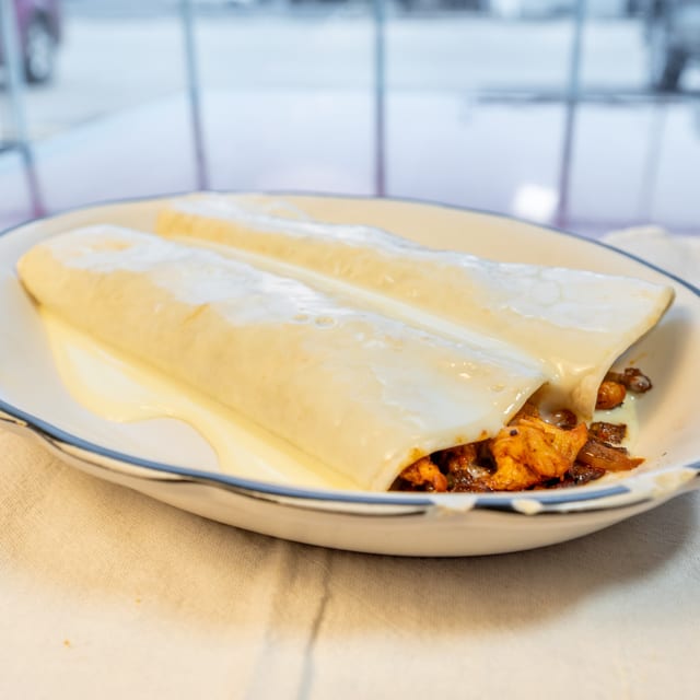 (2) Fajita Burritos.