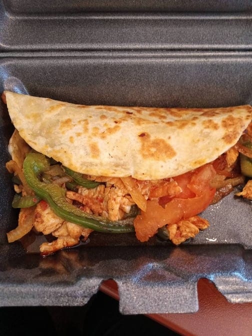(2) Chicken Fajita Quesadilla.