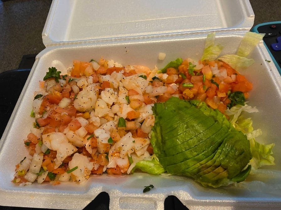 Ceviche Camarón.