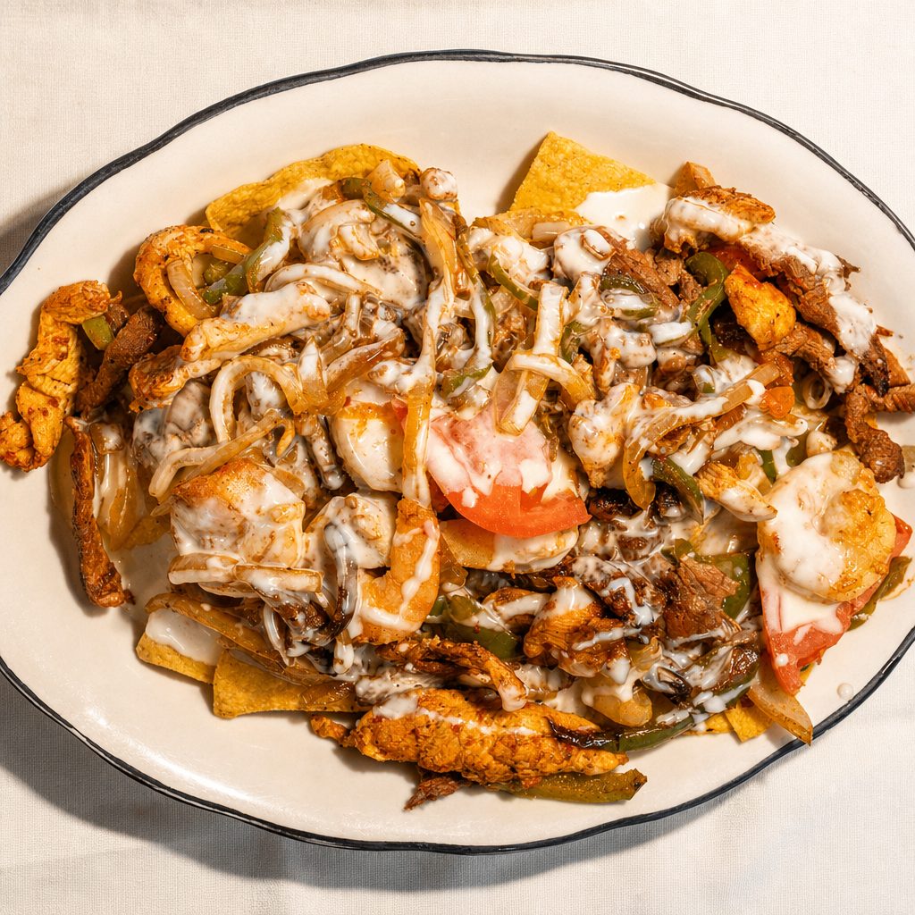 Texas Fajita Nachos (Full).