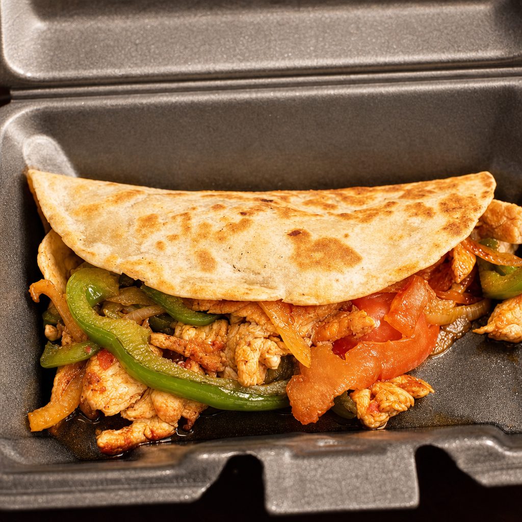 (2) Chicken Fajita Quesadilla.