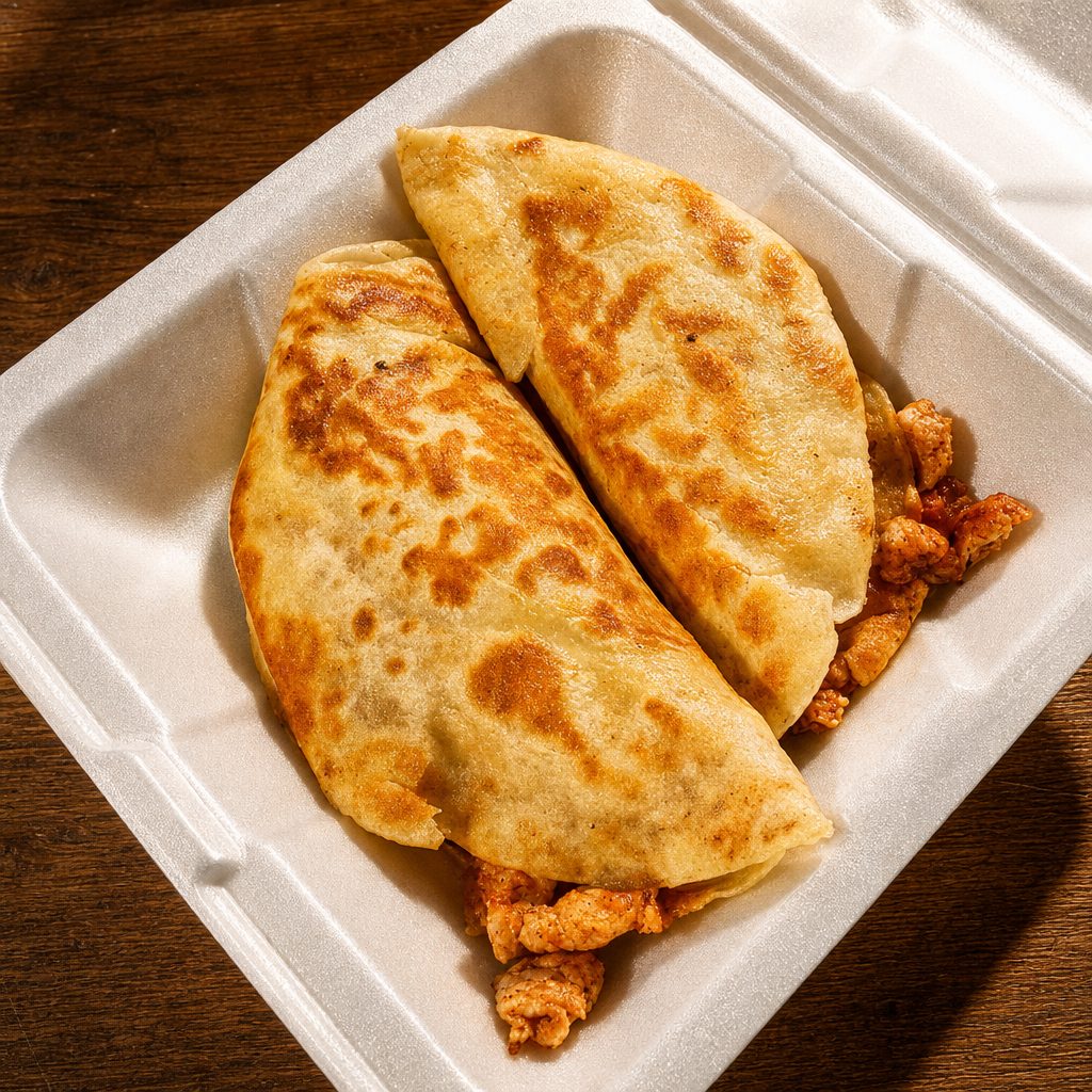 (2) Grilled Chicken Quesadillas.