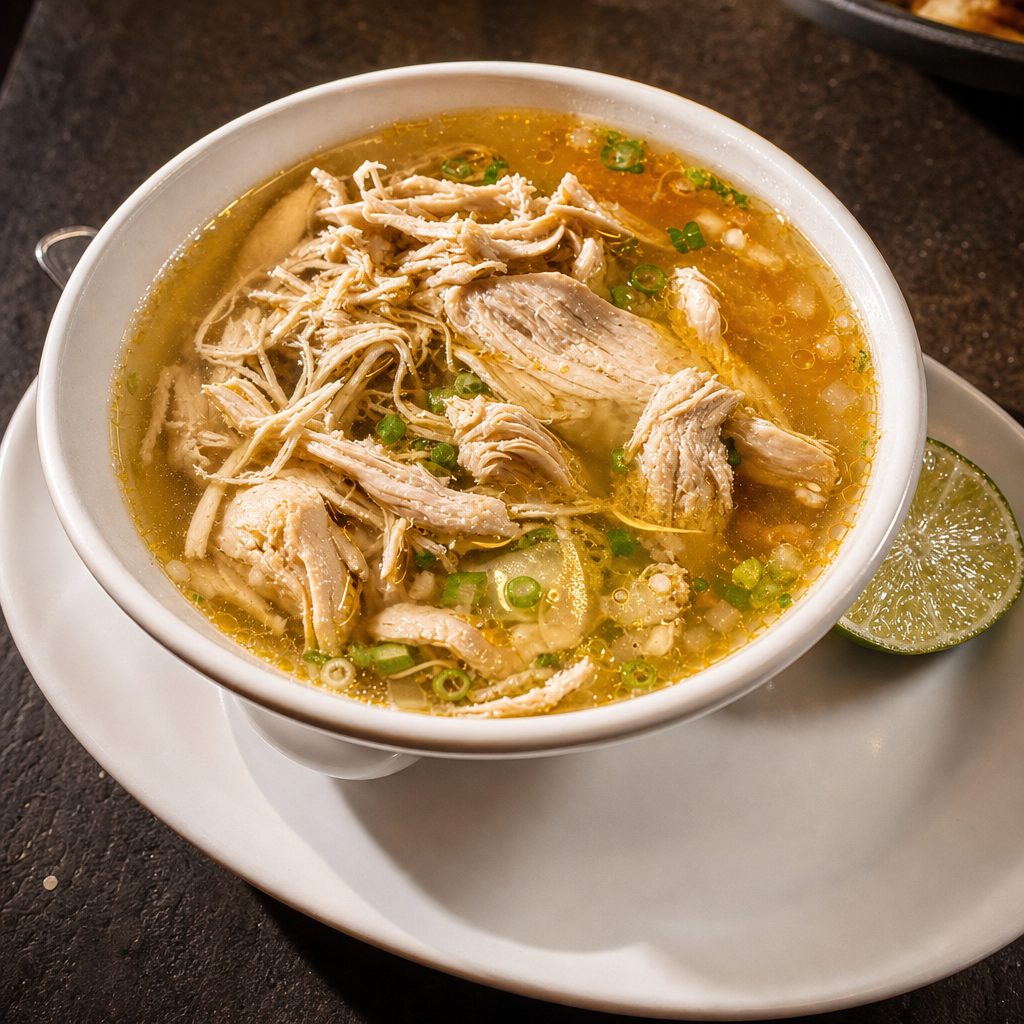 Mexico City Style Chicken Soup.
